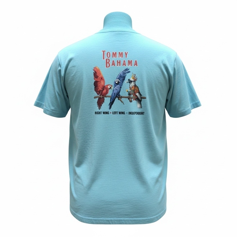 Tommy Bahama Mens Parrot Tee NWT 3XL Right Wing‎ Left Wing Independent Blue
